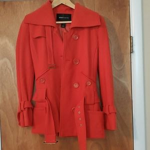 Red wool coat